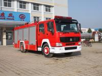 中国重汽豪沃A类泡沫消防车|豪沃单桥泡沫消防车|A类泡沫消防车